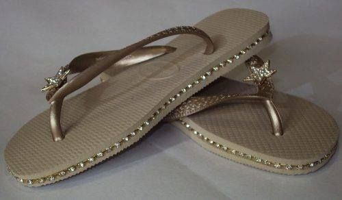 Chinelo Havainas Personalizados E Customizados Com Strass