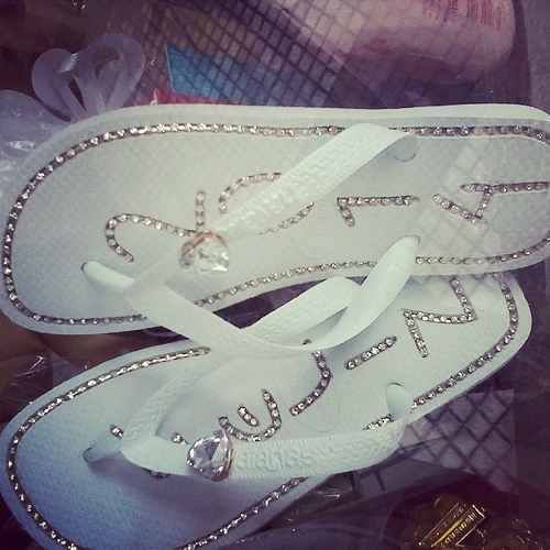 Chinelo Havainas Personalizados E Customizados Com Strass