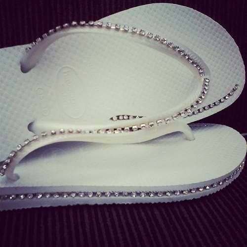 Chinelo Havainas Personalizados E Customizados Com Strass